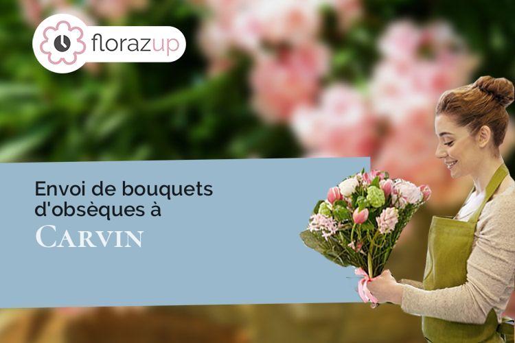 croix de fleurs pour un deuil à Carvin (Pas-de-Calais/62220)