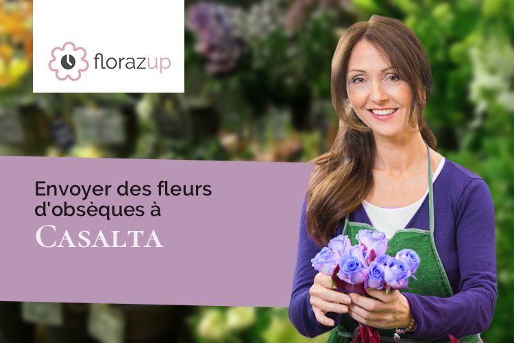 compositions de fleurs pour un décès à Casalta (Corse/20215)