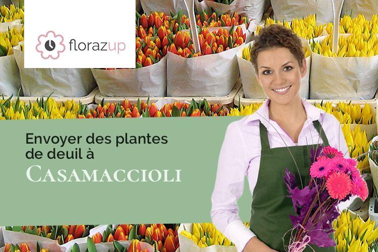 gerbes de fleurs pour un décès à Casamaccioli (Corse/20224)