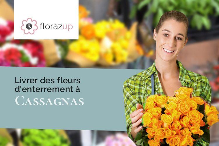créations florales pour des funérailles à Cassagnas (Lozère/48400)