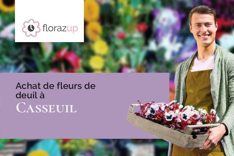 couronnes de fleurs pour un enterrement à Casseuil (Gironde/33190)