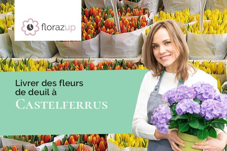 fleurs deuil pour un décès à Castelferrus (Tarn-et-Garonne/82100)