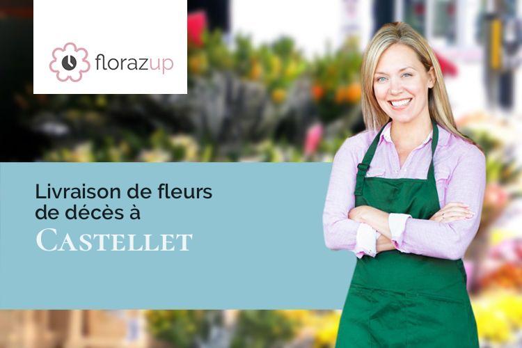 compositions florales pour un enterrement à Castellet (Vaucluse/84400)