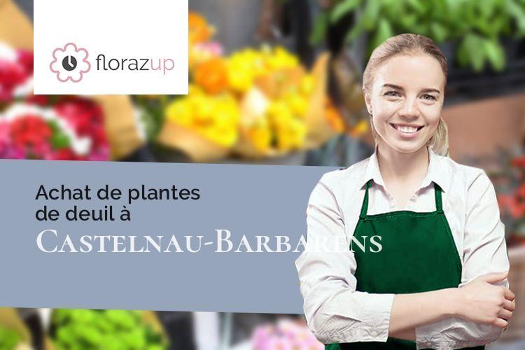 plantes pour des funérailles à Castelnau-Barbarens (Gers/32450)
