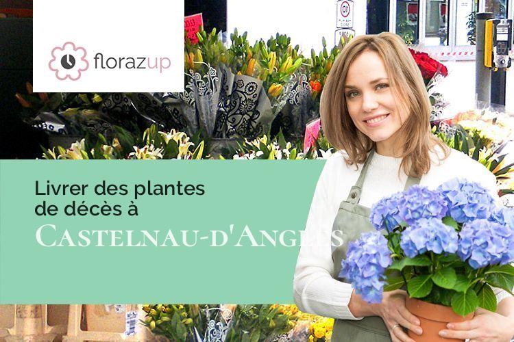 créations florales pour un décès à Castelnau-d'Anglès (Gers/32320)
