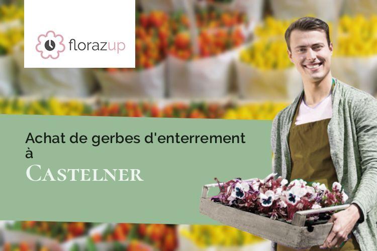 couronnes florales pour des funérailles à Castelner (Landes/40700)