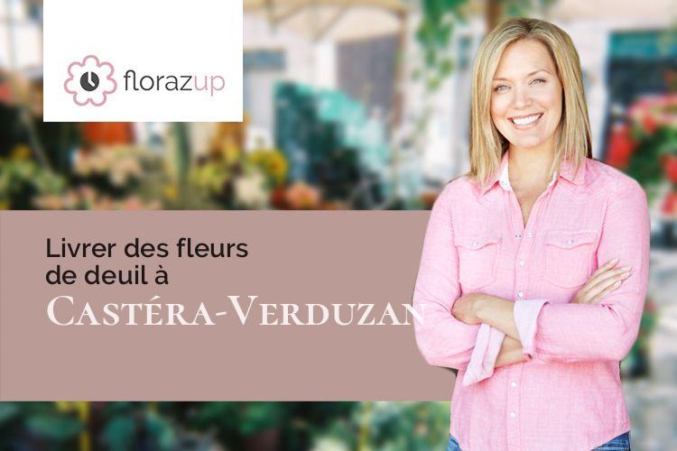 créations de fleurs pour un deuil à Castéra-Verduzan (Gers/32410)
