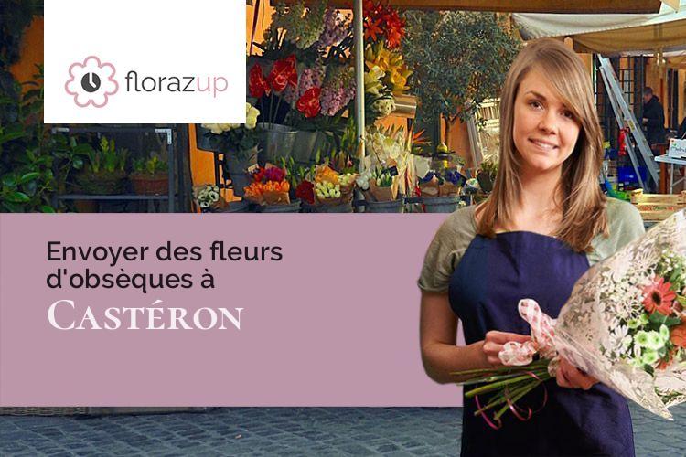 compositions de fleurs pour un décès à Castéron (Gers/32380)