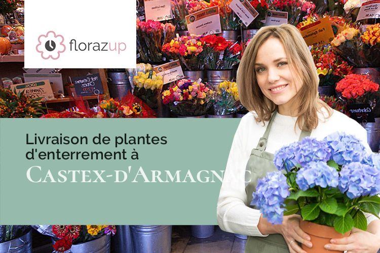 compositions de fleurs pour un deuil à Castex-d'Armagnac (Gers/32240)