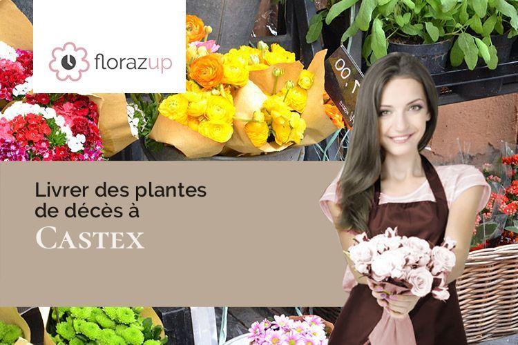 compositions de fleurs pour un enterrement à Castex (Gers/32170)