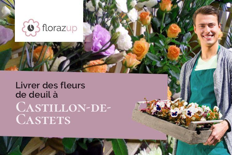 créations florales pour un décès à Castillon-de-Castets (Gironde/33210)