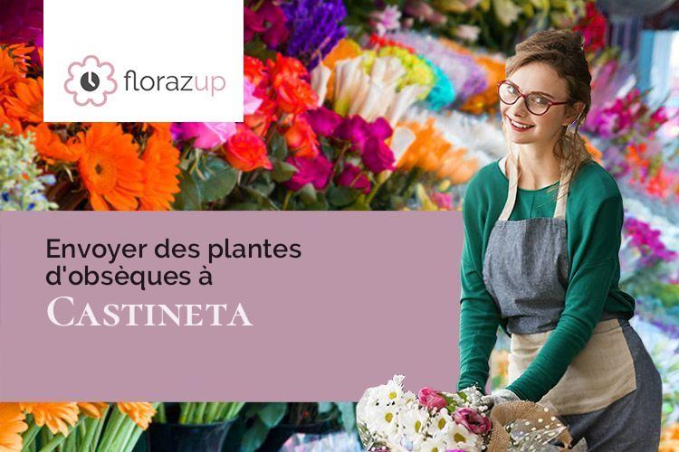 compositions de fleurs pour des funérailles à Castineta (Corse/20218)