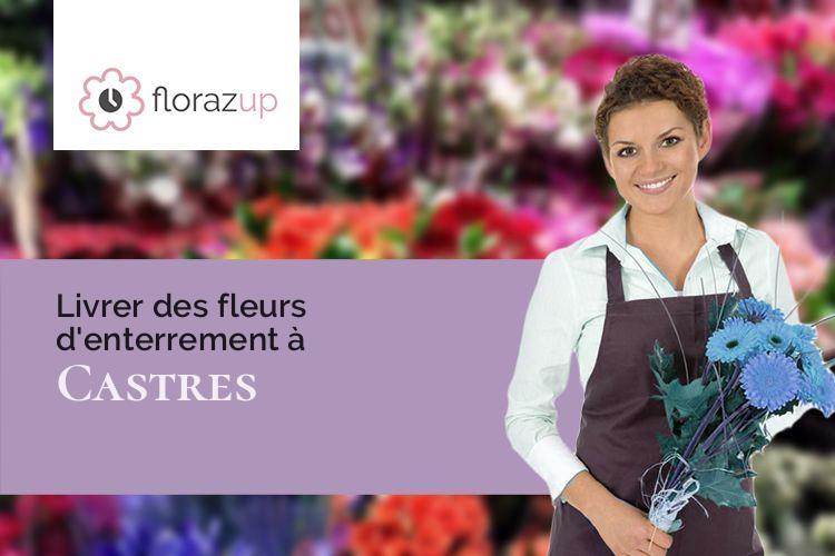 coupes de fleurs pour un enterrement à Castres (Aisne/02680)