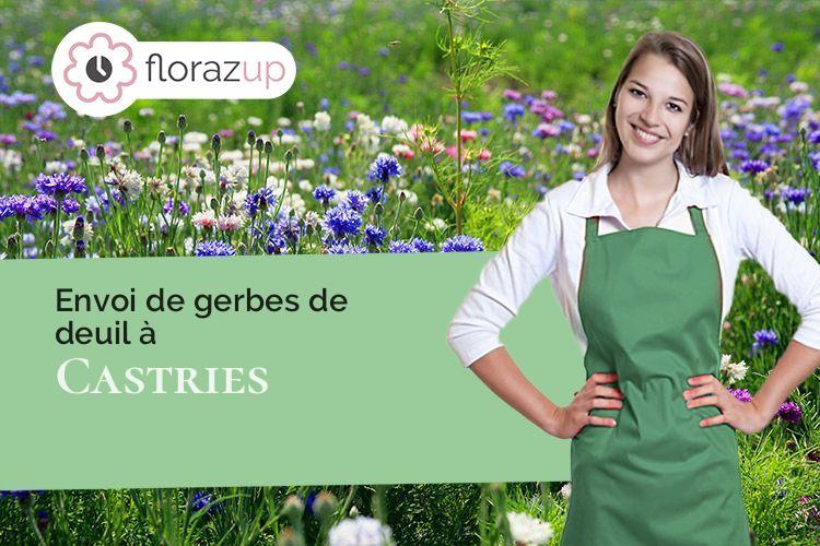gerbes de fleurs pour une crémation à Castries (Hérault/34160)