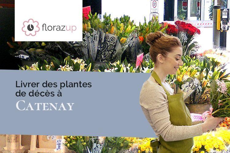 fleurs deuil pour une crémation à Catenay (Seine-Maritime/76116)