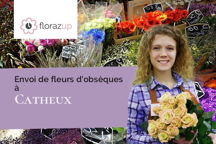 coeurs de fleurs pour une crémation à Catheux (Oise/60360)