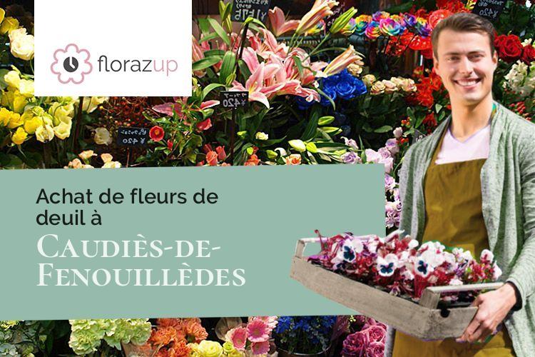 gerbes de fleurs pour des obsèques à Caudiès-de-Fenouillèdes (Pyrénées-Orientales/66220)