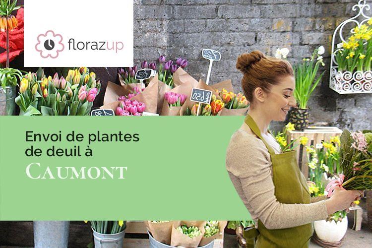 compositions florales pour des funérailles à Caumont (Gers/32400)
