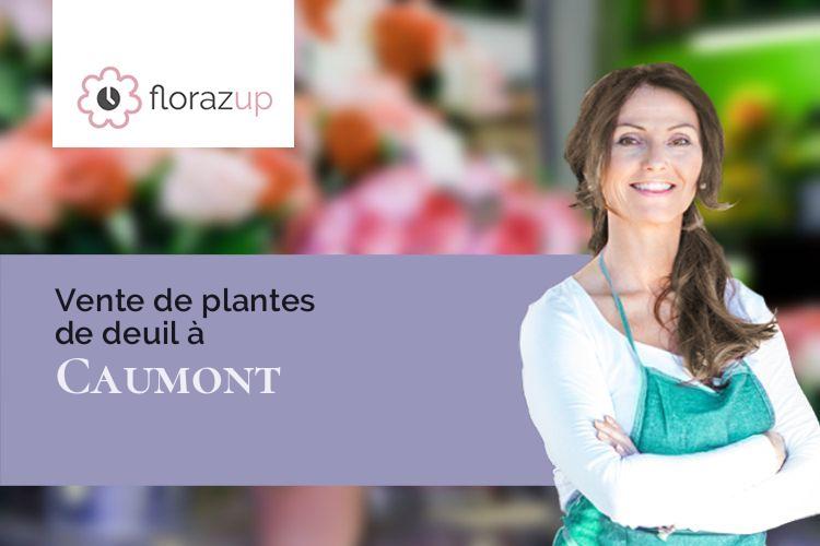 compositions de fleurs pour un décès à Caumont (Pas-de-Calais/62140)