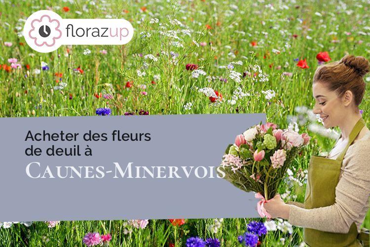 couronnes florales pour une crémation à Caunes-Minervois (Aude/11160)