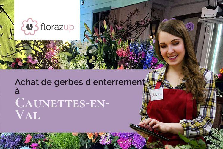 coupes de fleurs pour un décès à Caunettes-en-Val (Aude/11220)