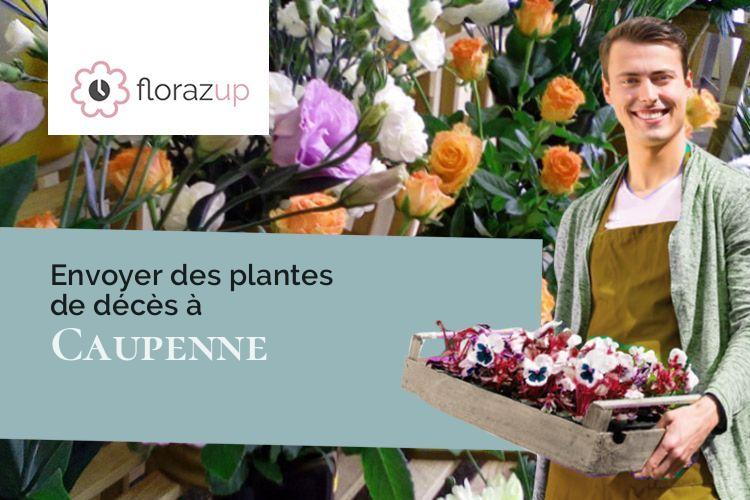 compositions de fleurs pour des funérailles à Caupenne (Landes/40250)