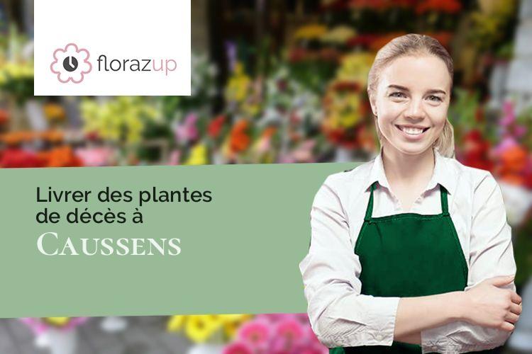 couronnes florales pour un enterrement à Caussens (Gers/32100)