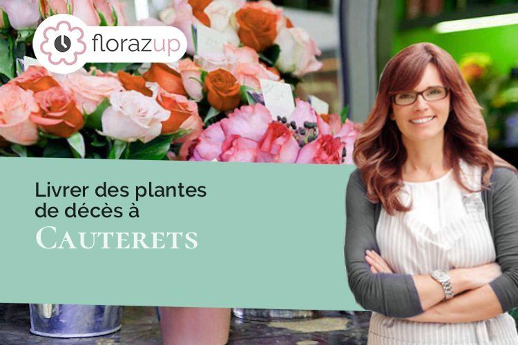 couronnes florales pour des funérailles à Cauterets (Hautes-Pyrénées/65110)