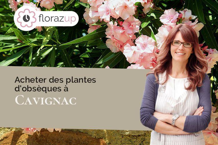 coupes de fleurs pour des obsèques à Cavignac (Gironde/33620)