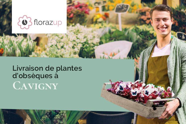 créations florales pour des obsèques à Cavigny (Manche/50620)