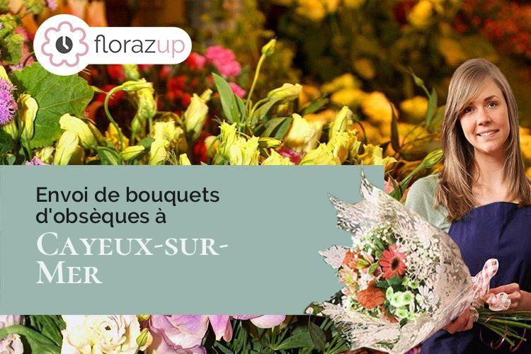 compositions florales pour un deuil à Cayeux-sur-Mer (Somme/80410)