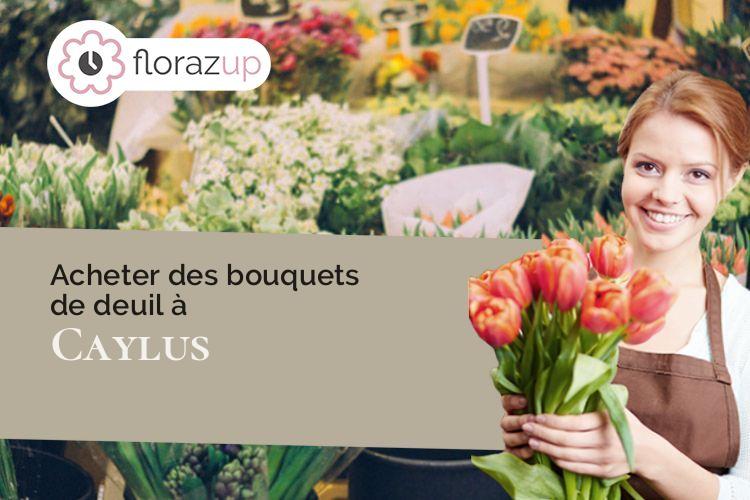 créations florales pour un enterrement à Caylus (Tarn-et-Garonne/82160)