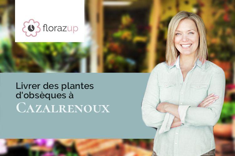 créations de fleurs pour un enterrement à Cazalrenoux (Aude/11270)