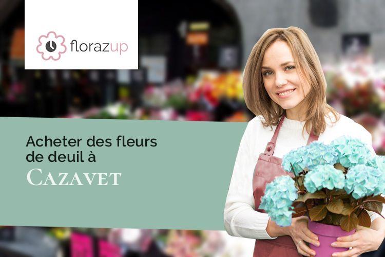 créations de fleurs pour un enterrement à Cazavet (Ariège/09160)