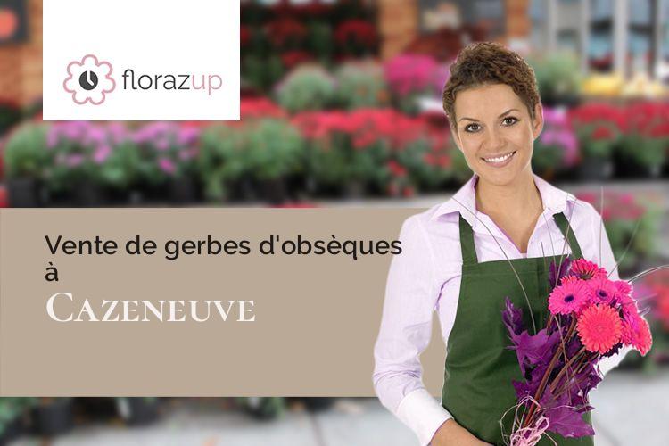 coupes de fleurs pour des obsèques à Cazeneuve (Gers/32800)