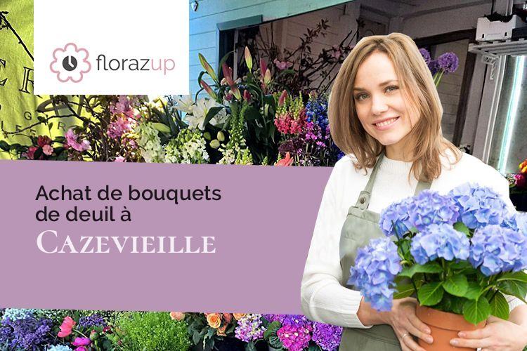 coeurs de fleurs pour une crémation à Cazevieille (Hérault/34270)
