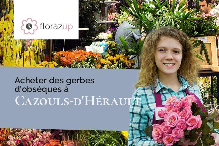coupes de fleurs pour des obsèques à Cazouls-d'Hérault (Hérault/34120)