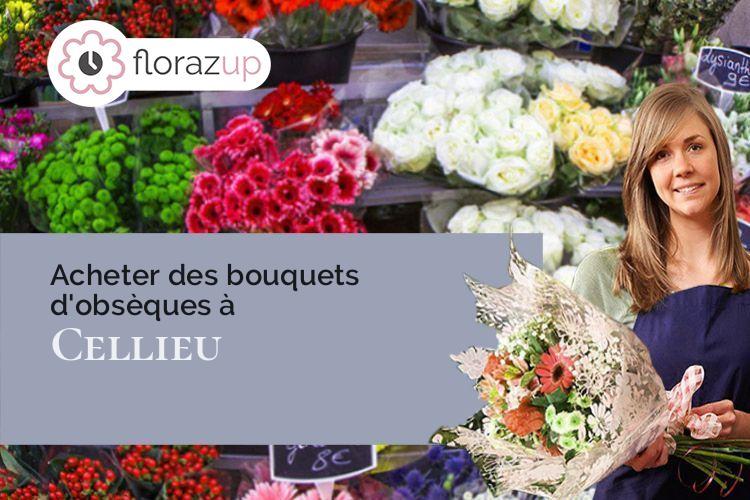 couronnes de fleurs pour une crémation à Cellieu (Loire/42320)