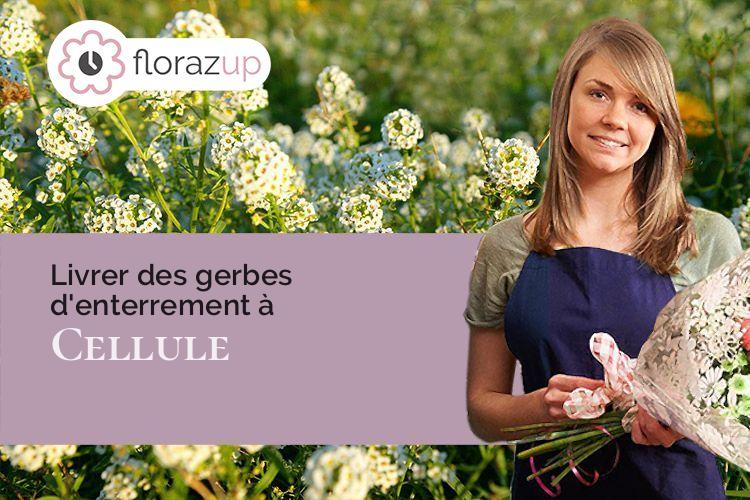 gerbes de fleurs pour une crémation à Cellule (Puy-de-Dôme/63200)