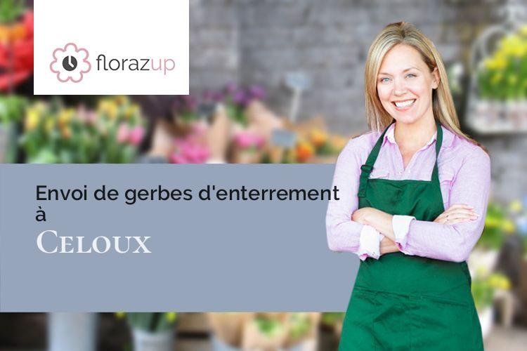 fleurs deuil pour des obsèques à Celoux (Cantal/15500)