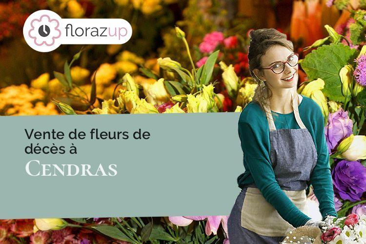 coupes de fleurs pour un enterrement à Cendras (Gard/30480)