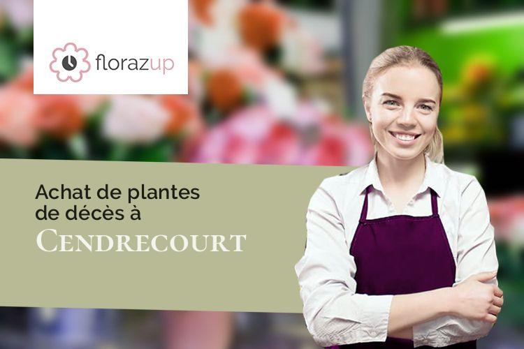 créations de fleurs pour un décès à Cendrecourt (Haute-Saône/70500)