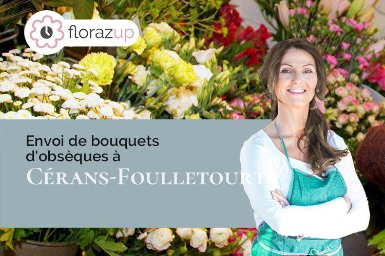 bouquets de fleurs pour des funérailles à Cérans-Foulletourte (Sarthe/72330)