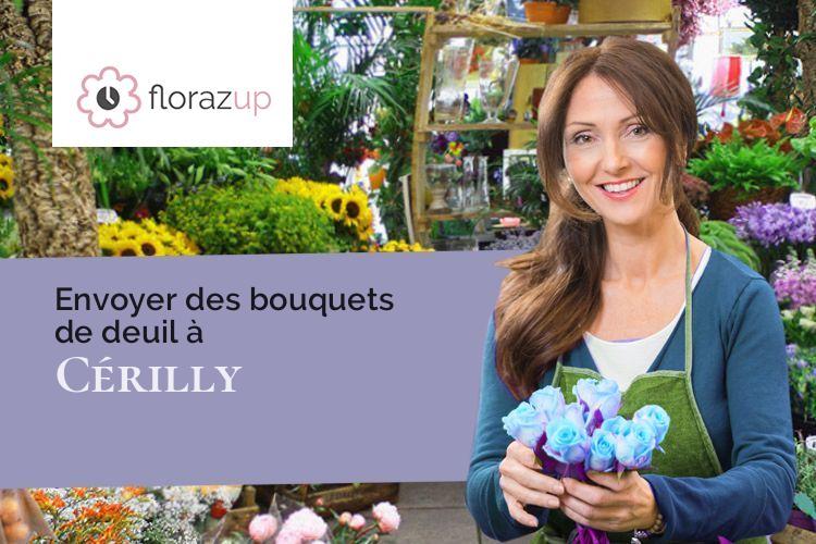 créations de fleurs pour un enterrement à Cérilly (Côte-d'Or/21330)