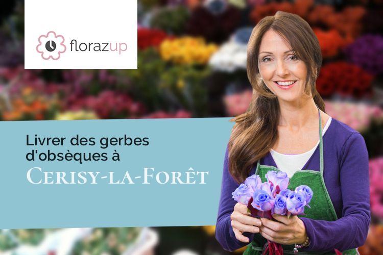 créations florales pour des funérailles à Cerisy-la-Forêt (Manche/50680)