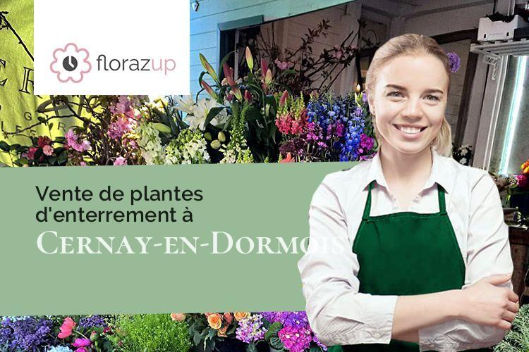 compositions de fleurs pour un décès à Cernay-en-Dormois (Marne/51800)