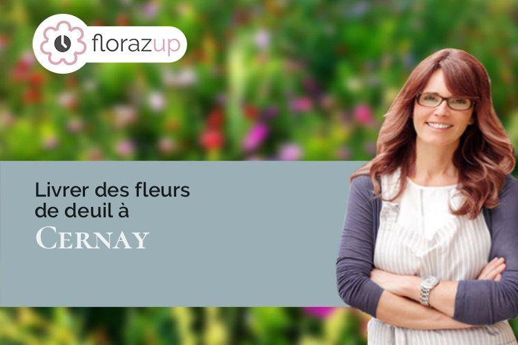 créations de fleurs pour un enterrement à Cernay (Haut-Rhin/68700)