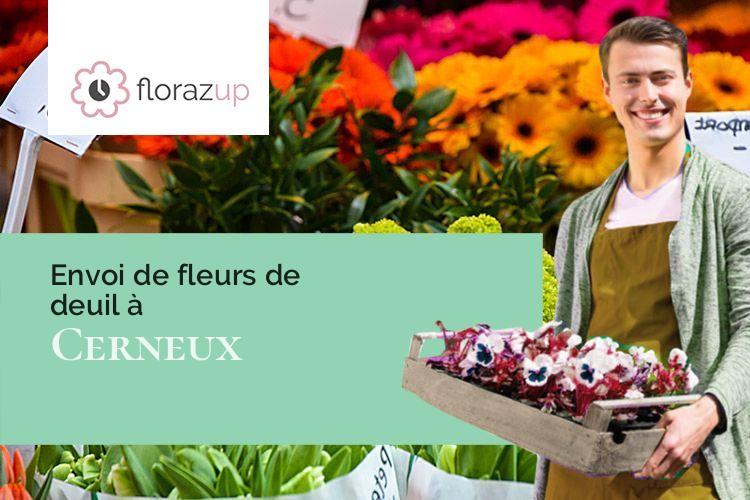 gerbes de fleurs pour un enterrement à Cerneux (Seine-et-Marne/77320)