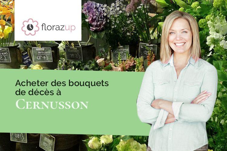 compositions florales pour des funérailles à Cernusson (Maine-et-Loire/49310)