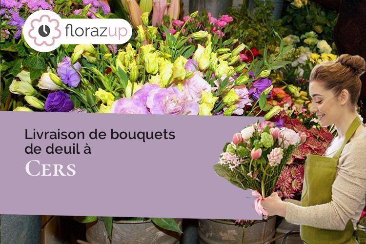 coeur de fleurs pour un deuil à Cers (Hérault/34420)